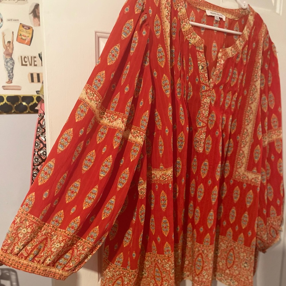 Rose + Olive Boho Blouse/tunic
